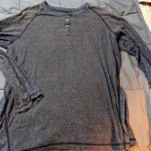 Broken thread medium gray long sleeve